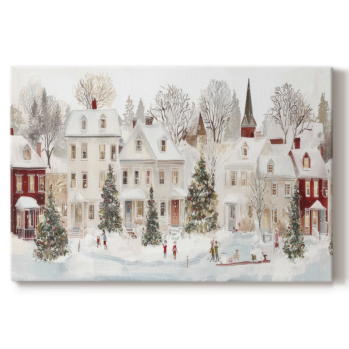 Frostlit Whisper of Midwinter - Canvas Art Print