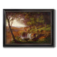 Falling Spring - Ornate Framed Canvas Print