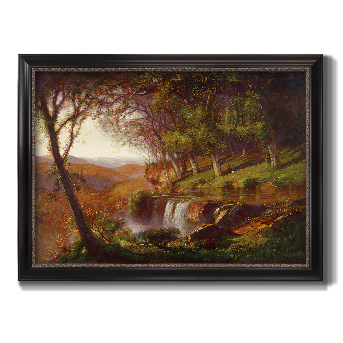 Falling Spring - Ornate Framed Canvas Print