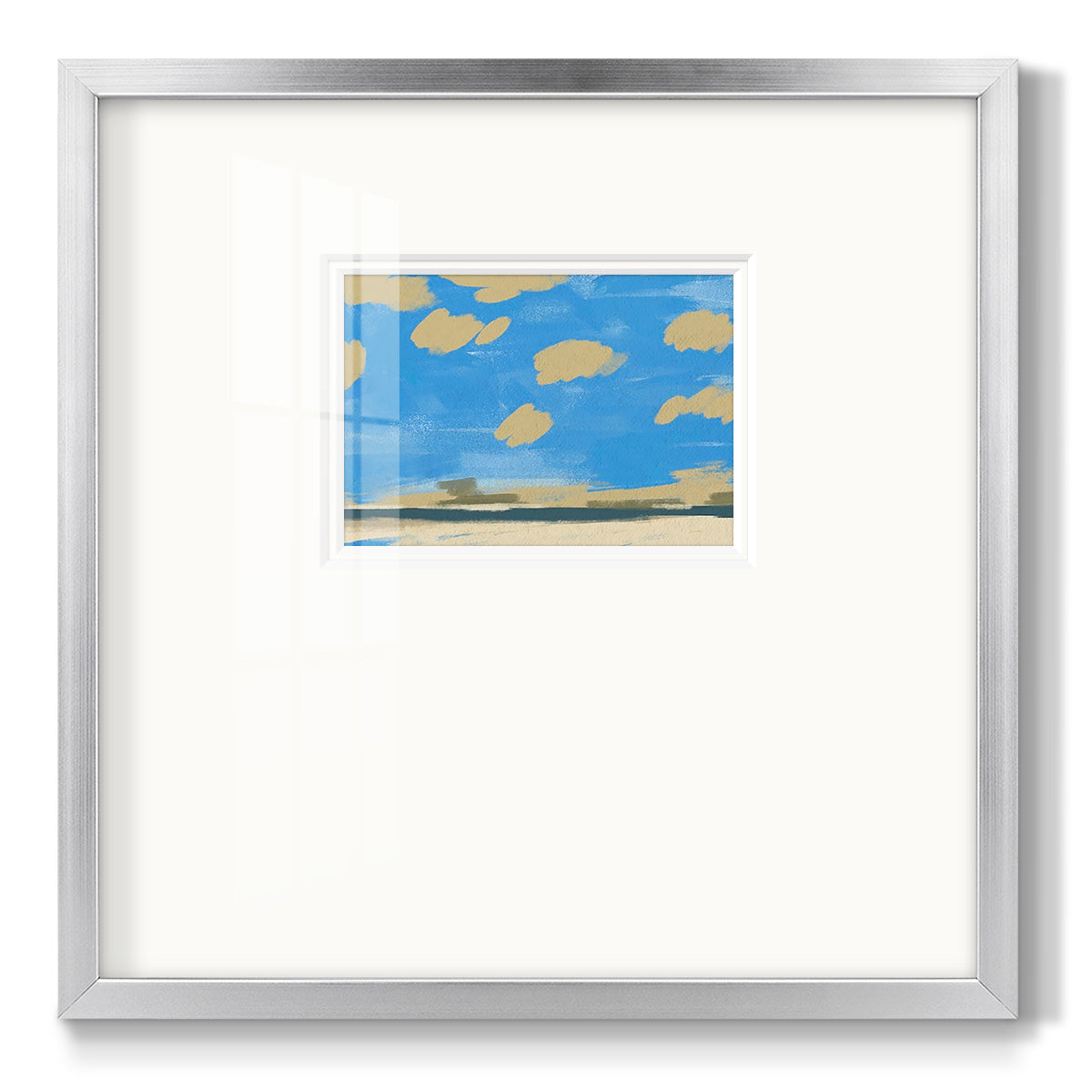 Textured Beachscape II - Double Matboard Framed Print