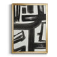 Inkwell Intersect II - Modern Framed Canvas Print