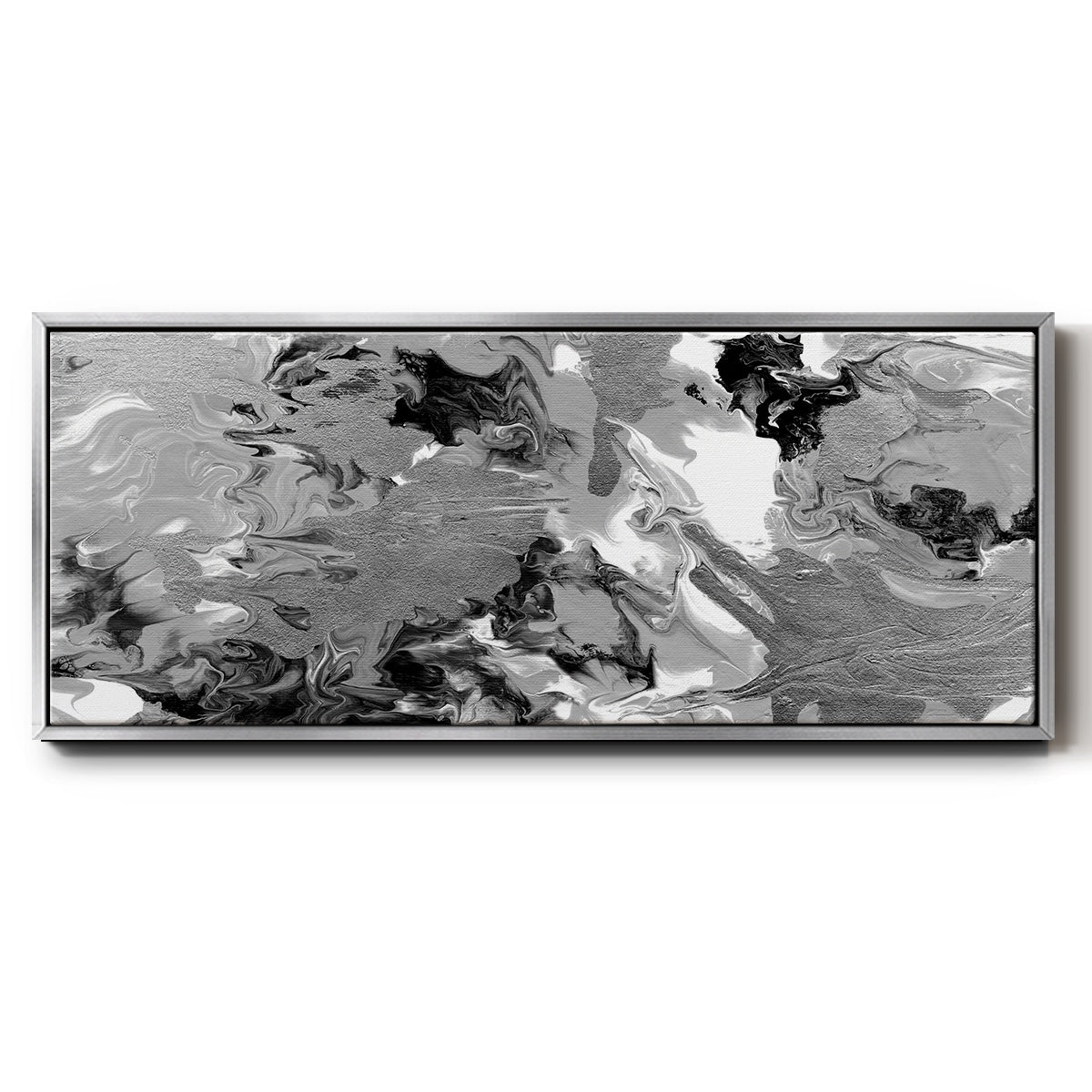 Rich Marble - Floater Framed Canvas Print