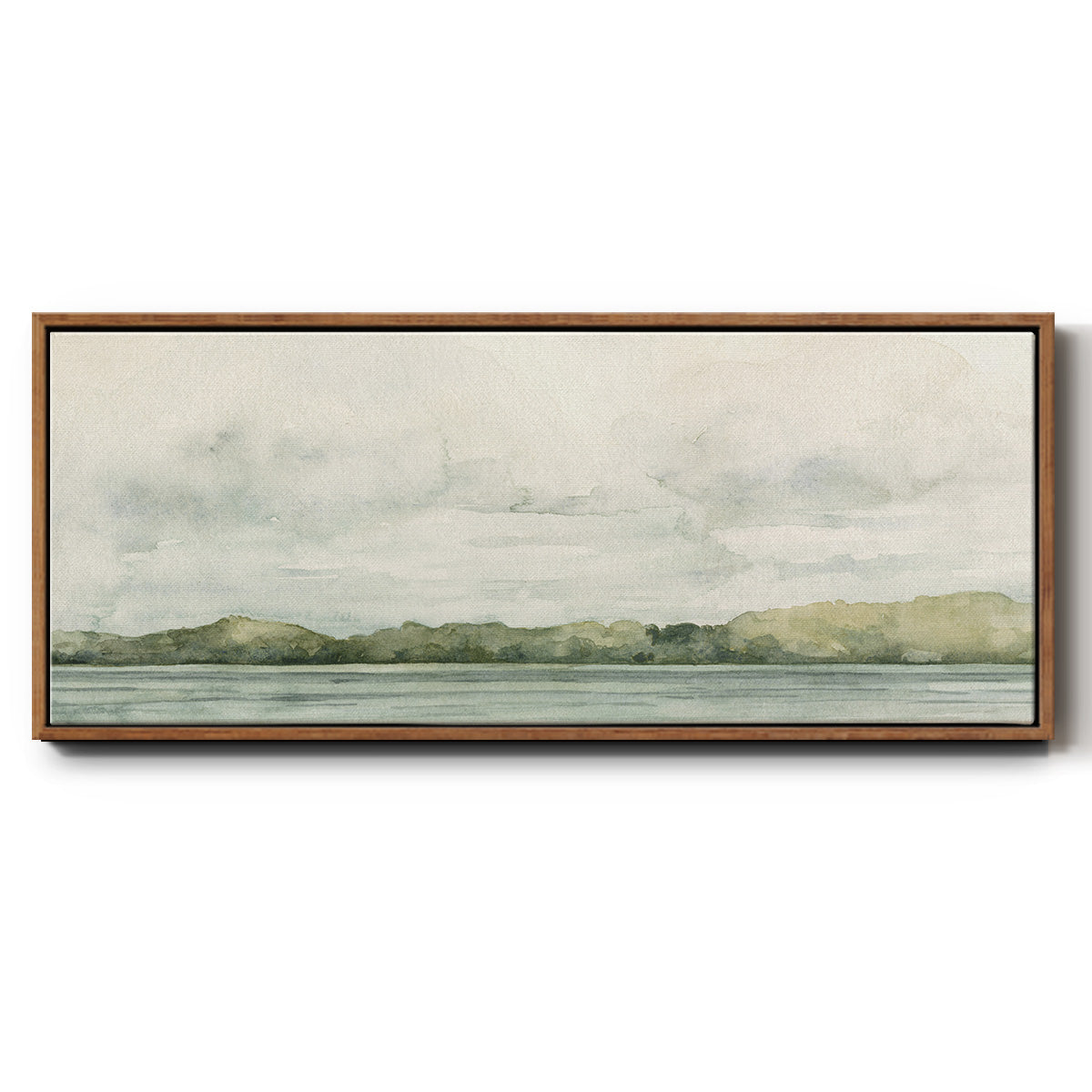 Riverside Views I - Floater Framed Canvas Print