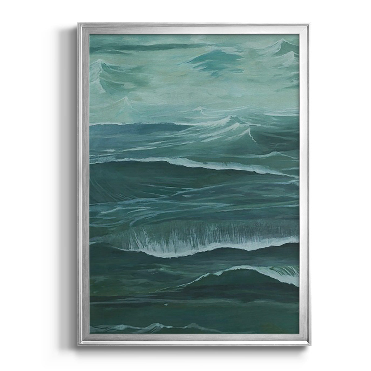 Sandbar Break II - Modern Framed Canvas Print