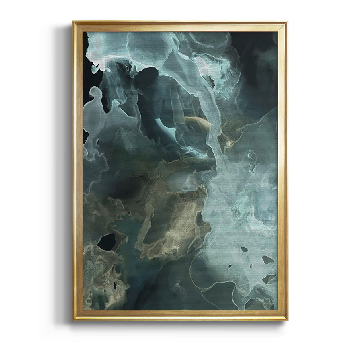 Gilded Spector II - Modern Framed Canvas Print