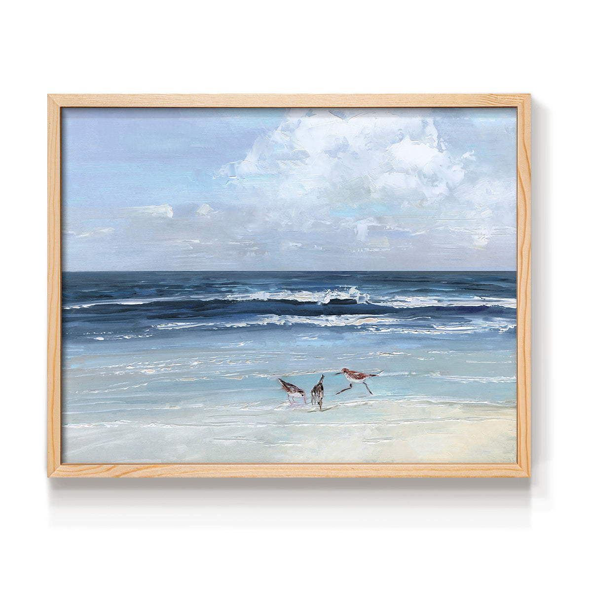 Beach Trio - Restickable Framed Art Print