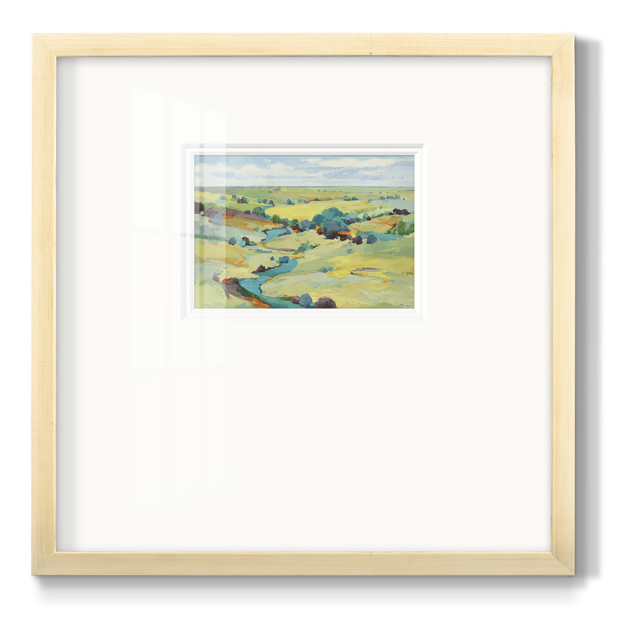 Idyll Sweep - Double Matboard Framed Print