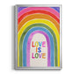Love Loudly Collection B - Modern Framed Canvas Print