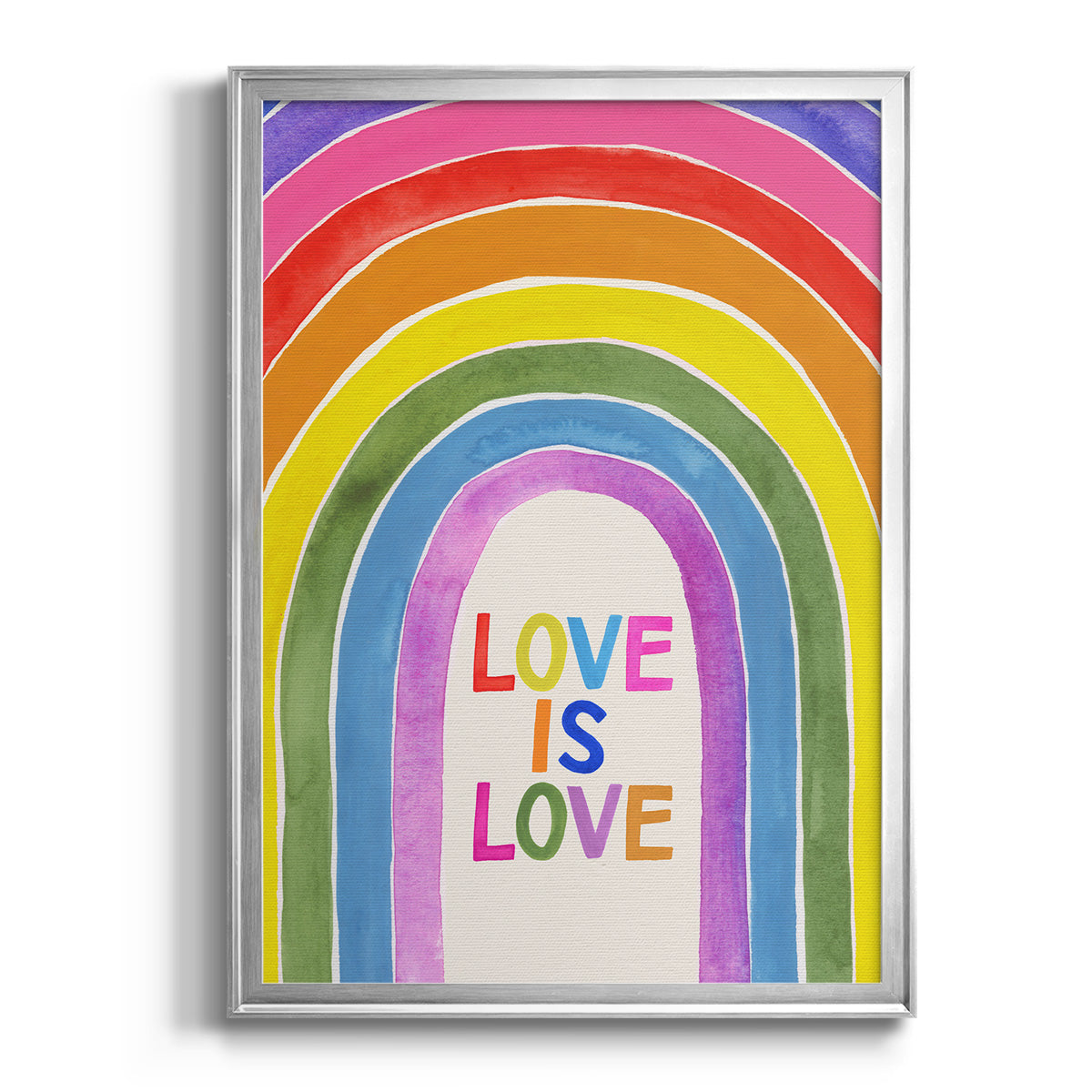 Love Loudly Collection B - Modern Framed Canvas Print
