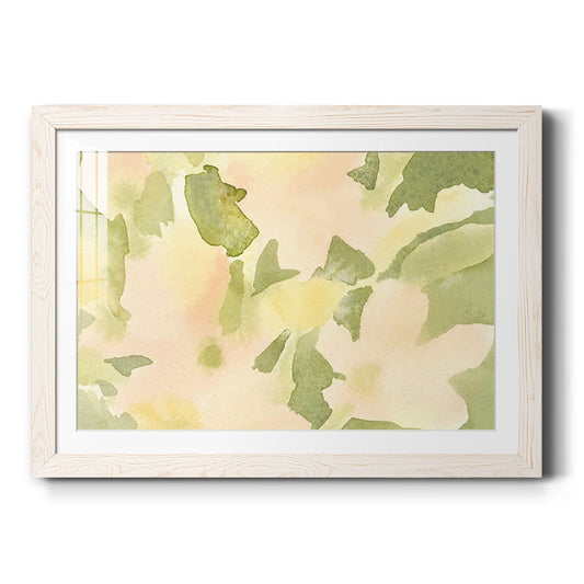 Verdant Floral Abstract I - Barnwood Framed Art Print