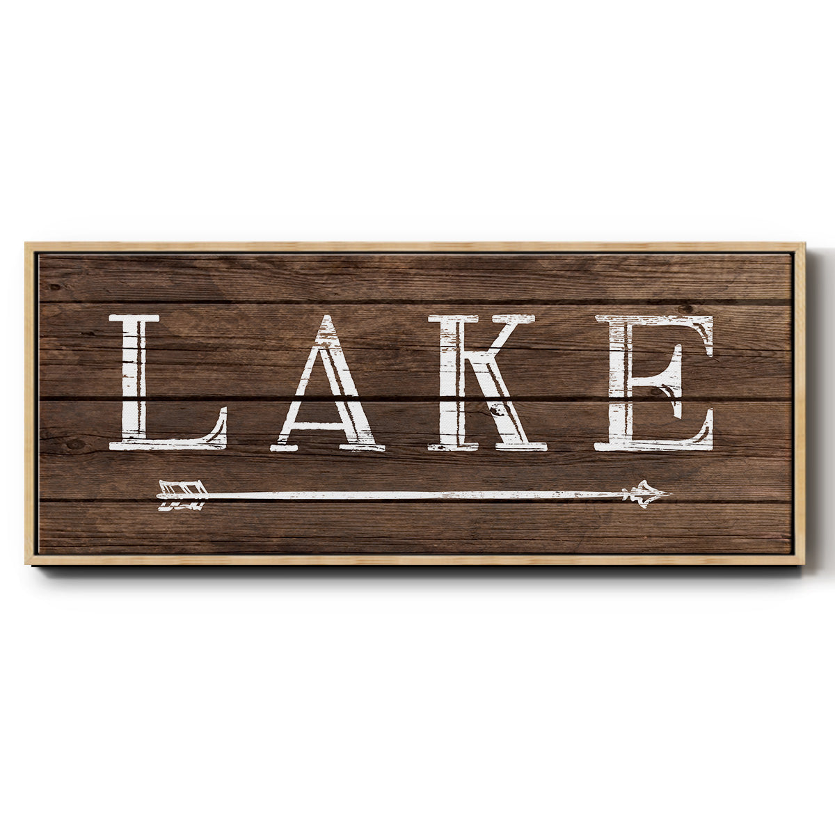To the Lake - Floater Framed Canvas Print