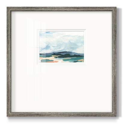 Pastel Vista I Premium Framed Print Double Matboard