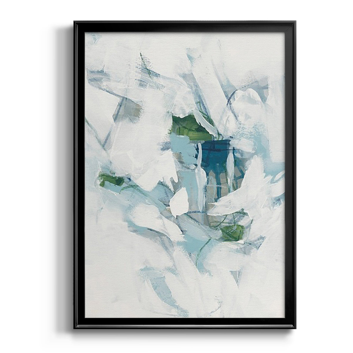 Ice Cavern III - Modern Framed Canvas Print