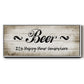 Beer Happy Hour - Floater Framed Canvas Print