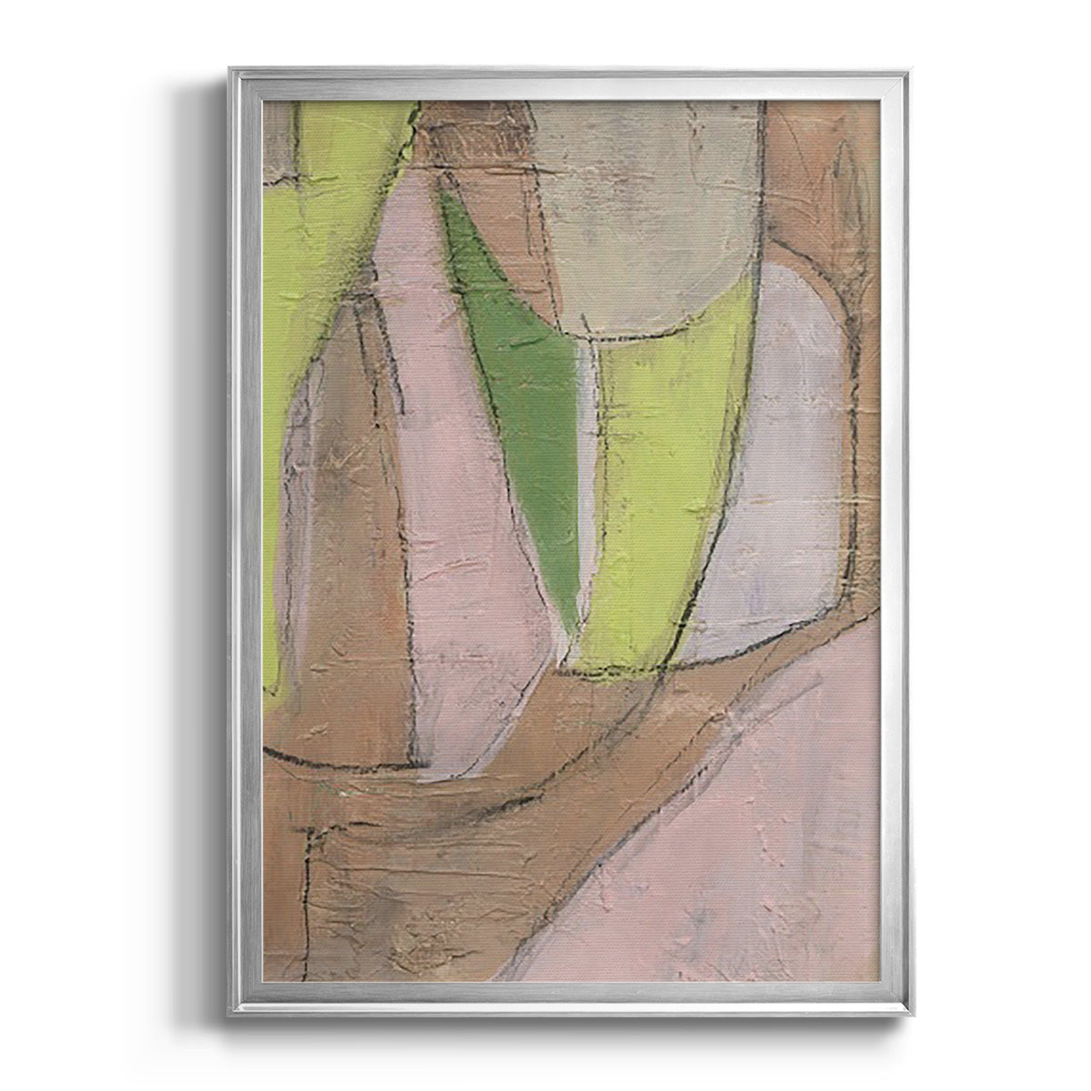 Many Layers I - Modern Framed Canvas Print