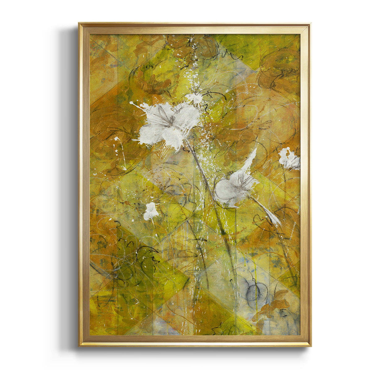 Beauty Amidst Chaos - Modern Framed Canvas Print