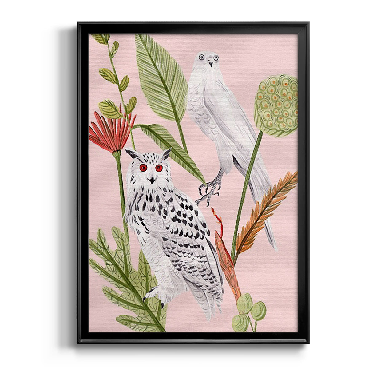 Birds in Motion V - Modern Framed Canvas Print