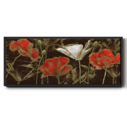 Golden Poppy - Floater Framed Canvas Print