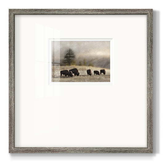 Ridge Grazing Premium Framed Print Double Matboard