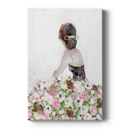 Beautiful Floral Contemplation II Premium Gallery Wrapped Canvas - Ready to Hang