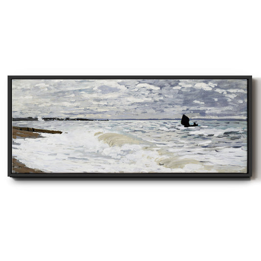 The Sea at Le Havre, 1868 - Floater Framed Canvas Print