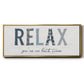 Relax - Floater Framed Canvas Print