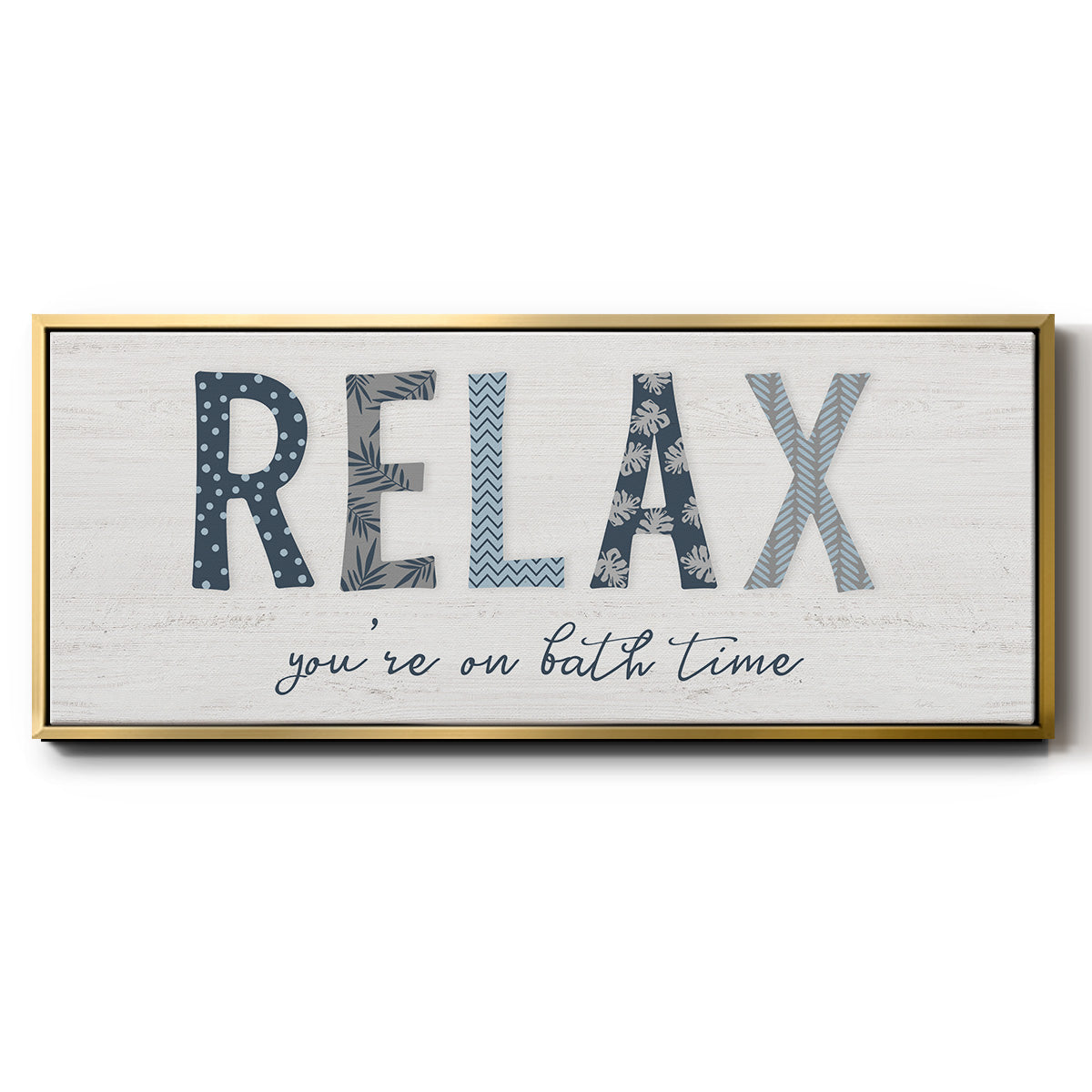Relax - Floater Framed Canvas Print
