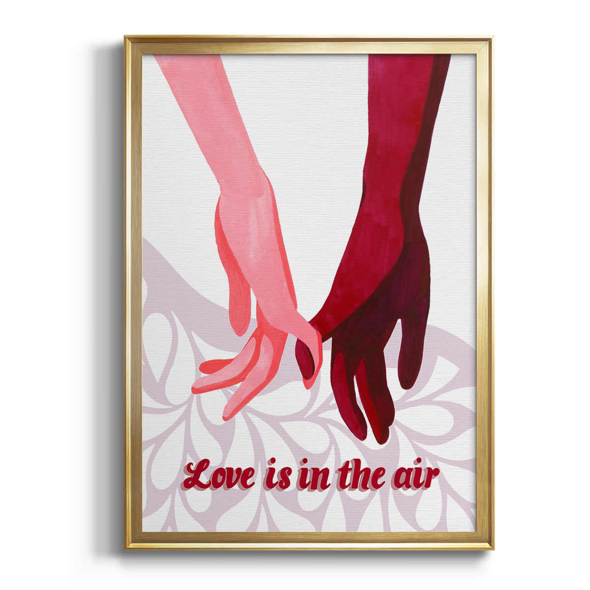 Groovy Love II - Modern Framed Canvas Print