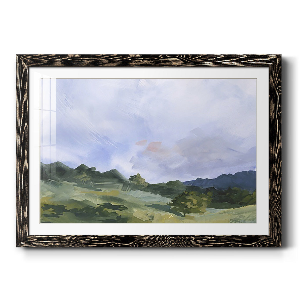 Pastoral Horizons I - Barnwood Framed Art Print
