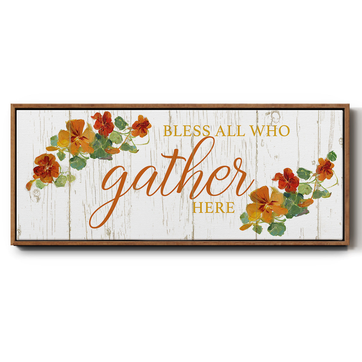 Gather Here - Floater Framed Canvas Print