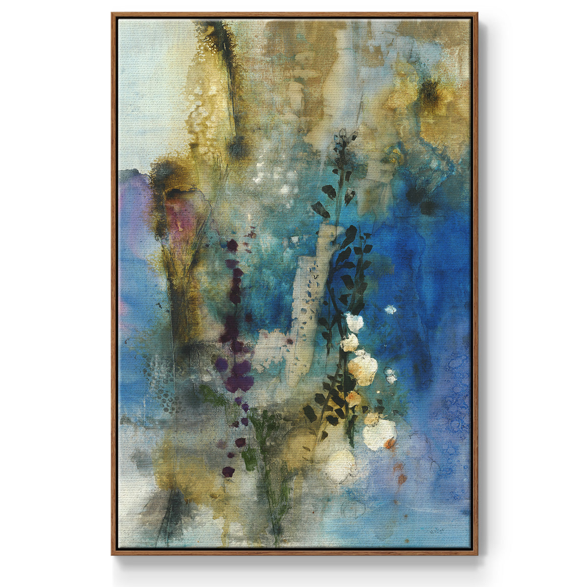 Immerge I - Framed Premium Gallery Wrapped Canvas L Frame - Ready to Hang