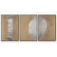 Silver Lake I - Framed Premium Gallery Wrapped Canvas L Frame 3 Piece Set - Ready to Hang