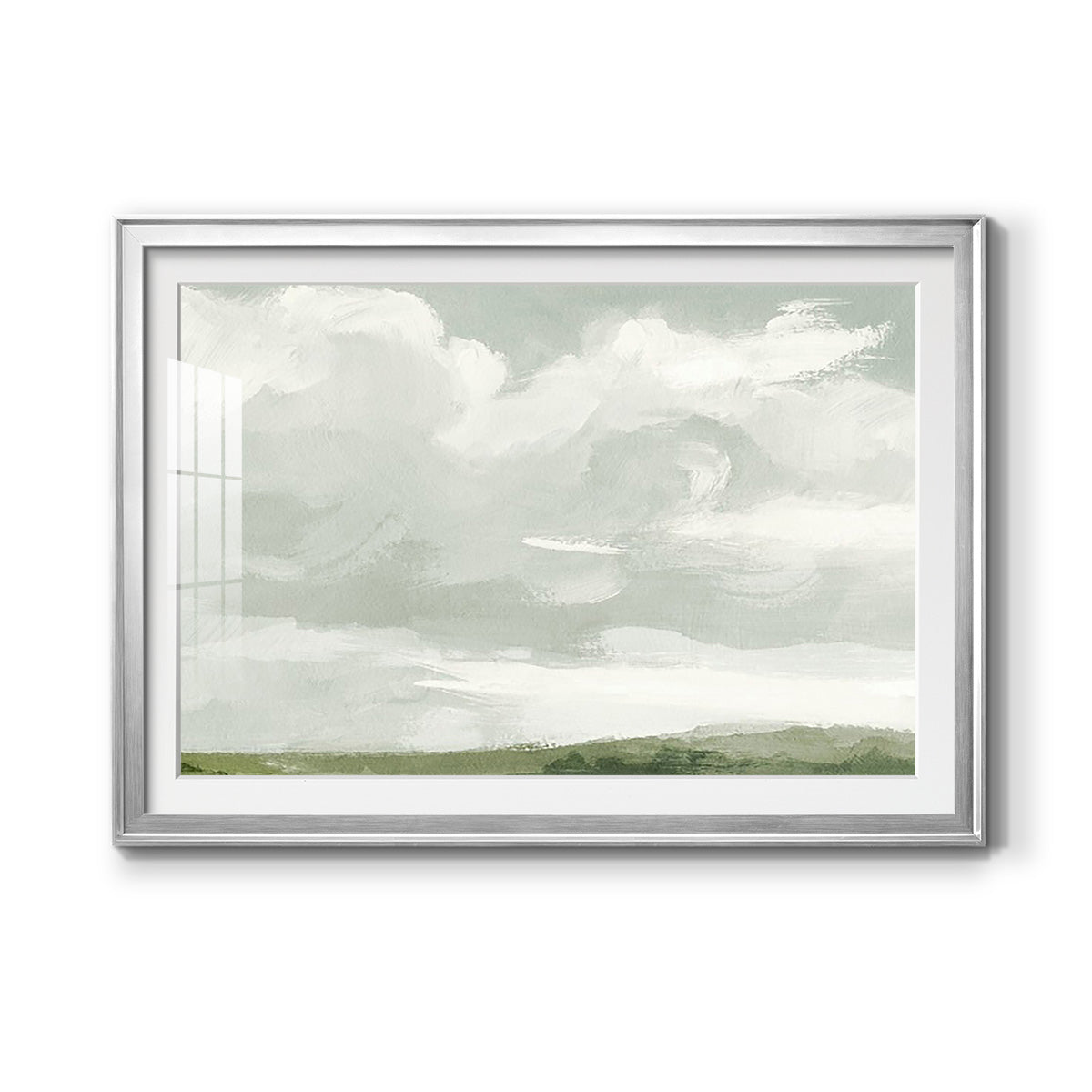 Gray Stone Sky III Premium Framed Print - Ready to Hang