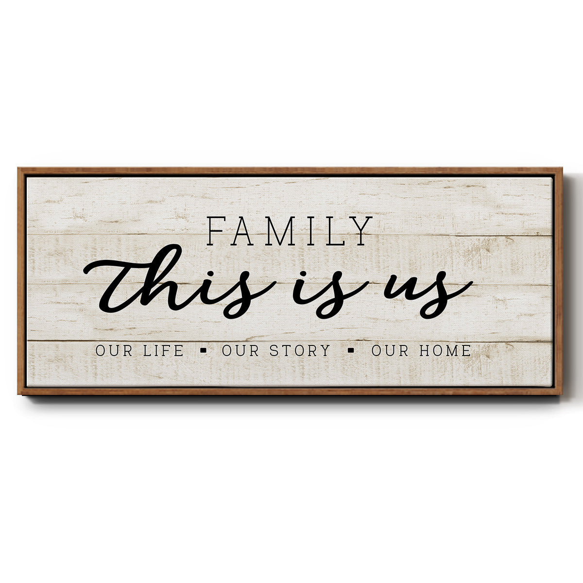 This is Us - Floater Framed Canvas Print