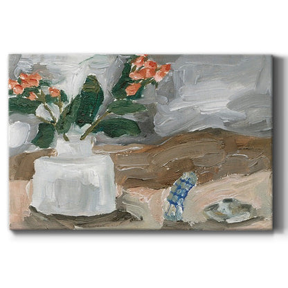 Vase of Pink Flowers III - Canvas Art Print