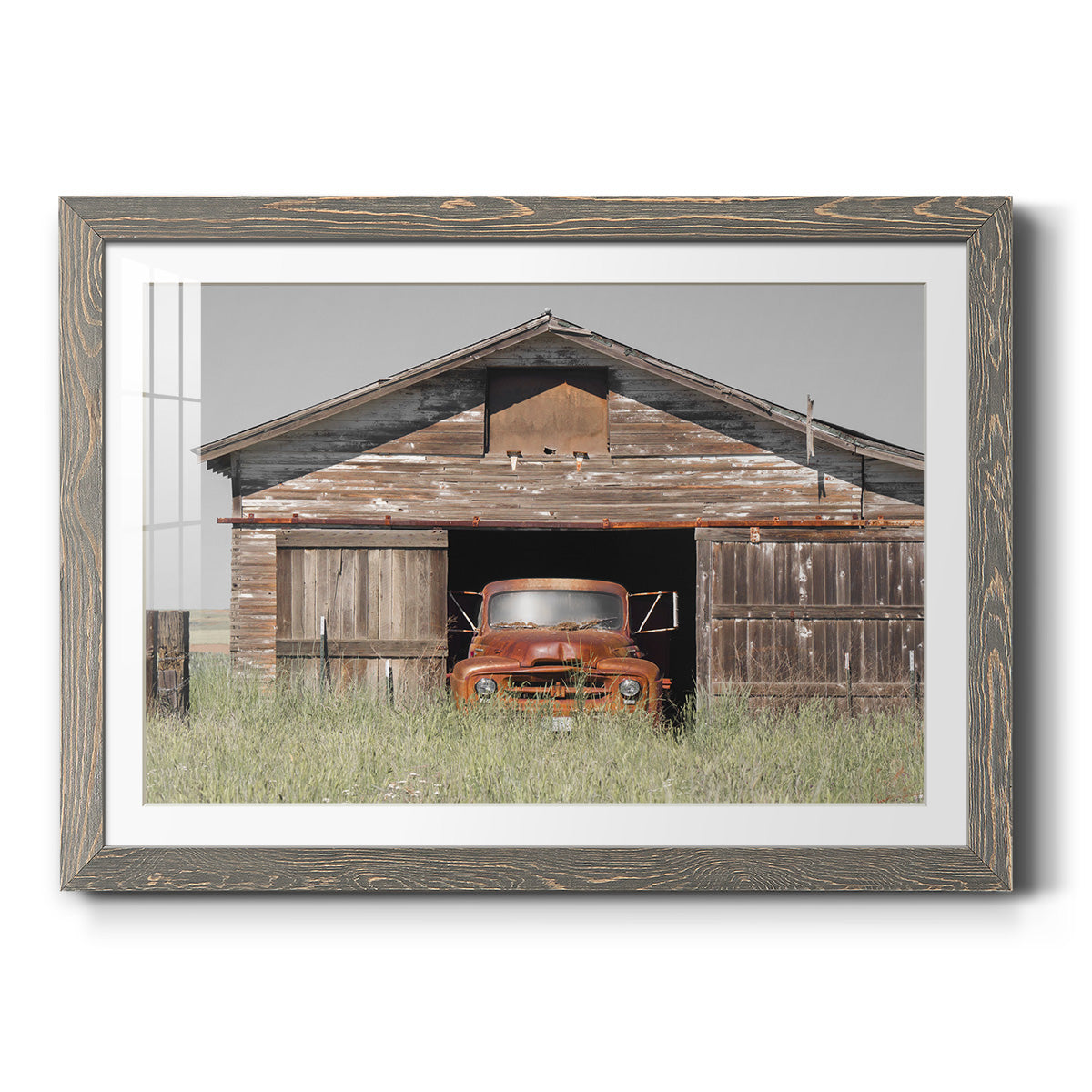 Vintage Ride - Barnwood Framed Art Print