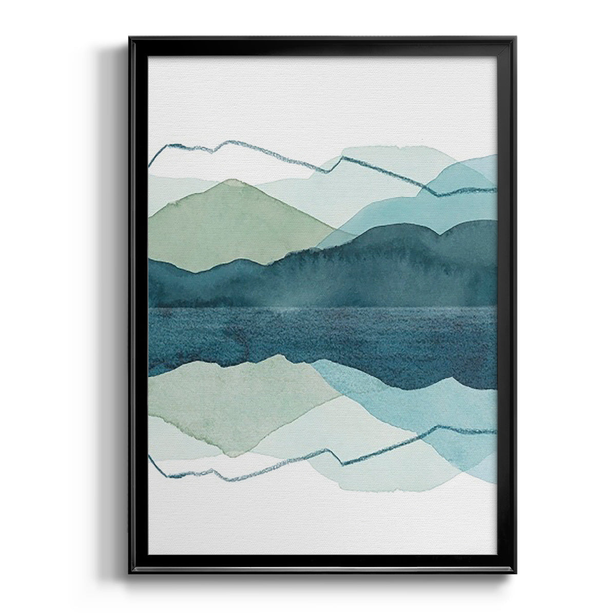 Icicle Range II - Modern Framed Canvas Print