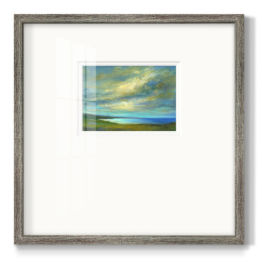 Coastal Views I Premium Framed Print Double Matboard