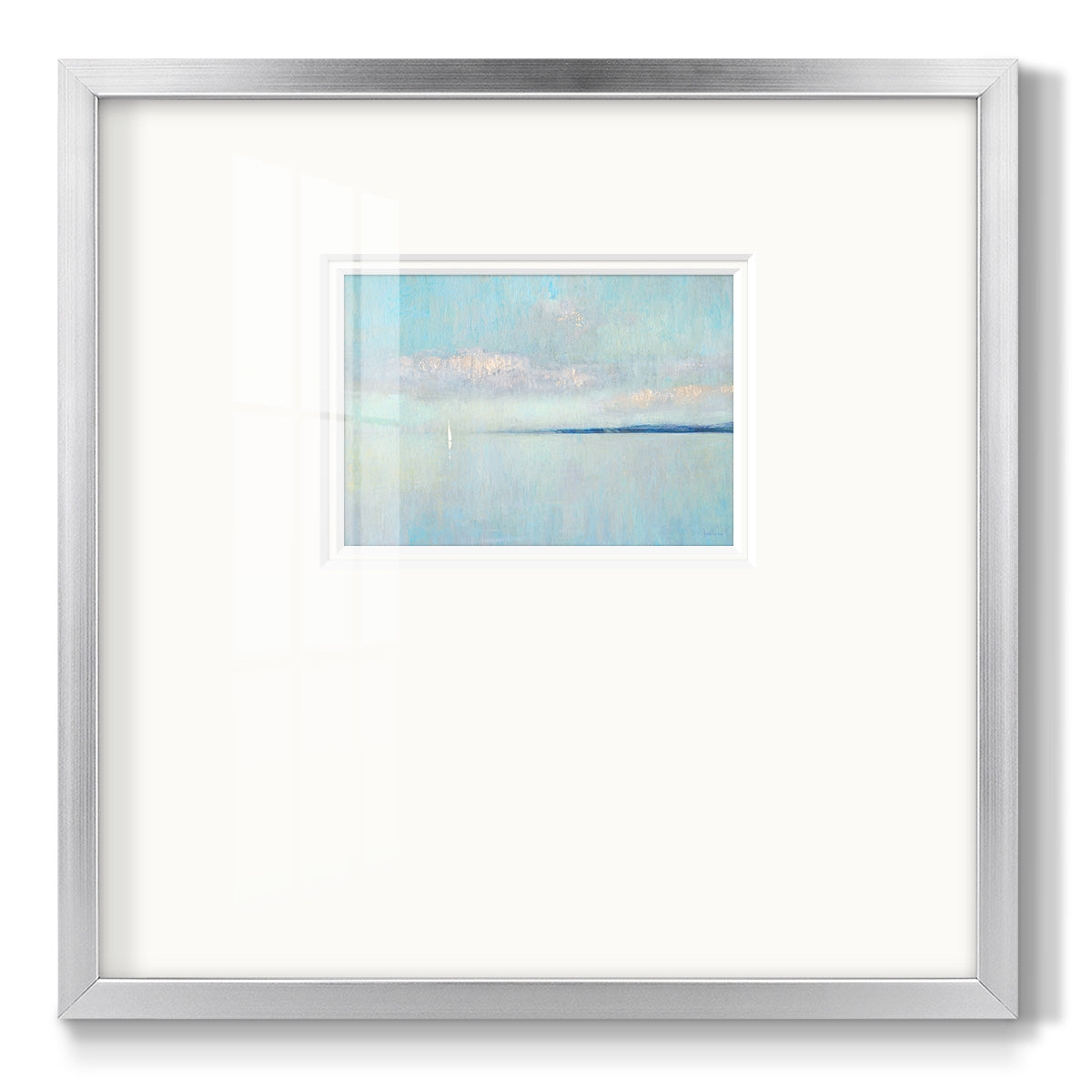 Sunrise Haze - Double Matboard Framed Print