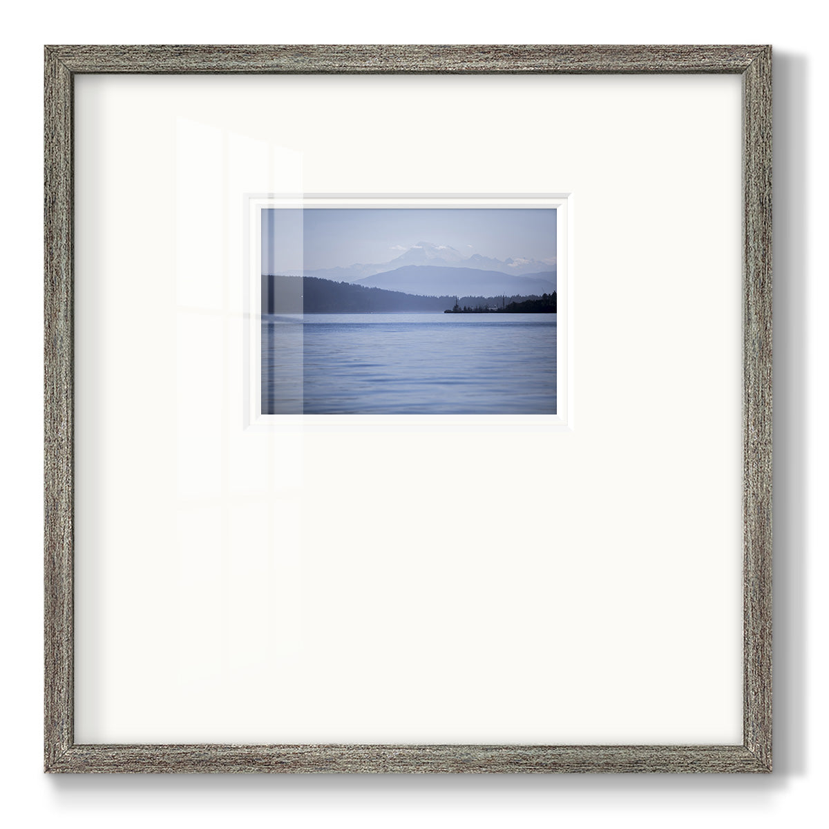 Blue Serenity- Premium Framed Print Double Matboard