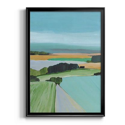 Bright Colored Countryside III - Modern Framed Canvas Print