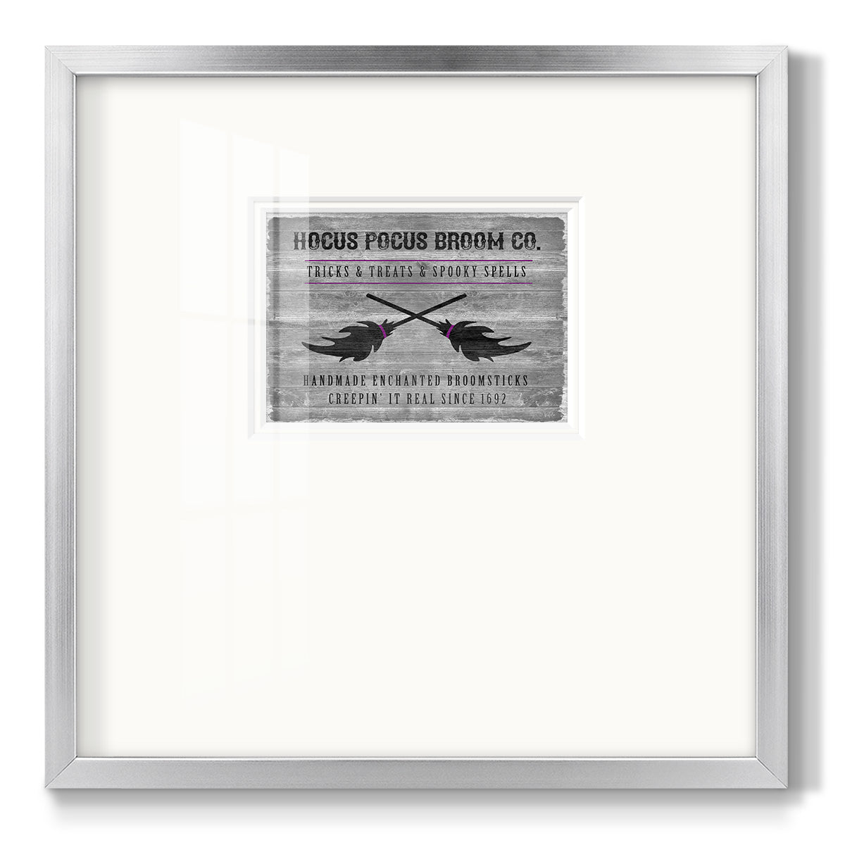 Hocus Pocus Broom Co - Double Matboard Framed Print