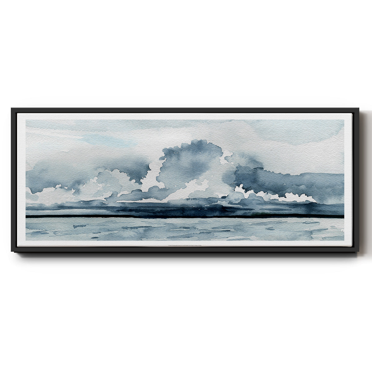 Passing Rain Storm II - Floater Framed Canvas Print