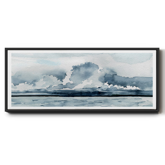 Passing Rain Storm II - Floater Framed Canvas Print
