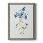 Blue Blossom Botanical II - Premium Canvas Framed in Barnwood - Ready to Hang