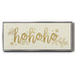 Golden HoHoHo - Floater Framed Canvas Print
