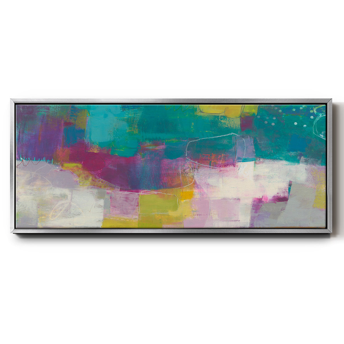 Loop I - Floater Framed Canvas Print