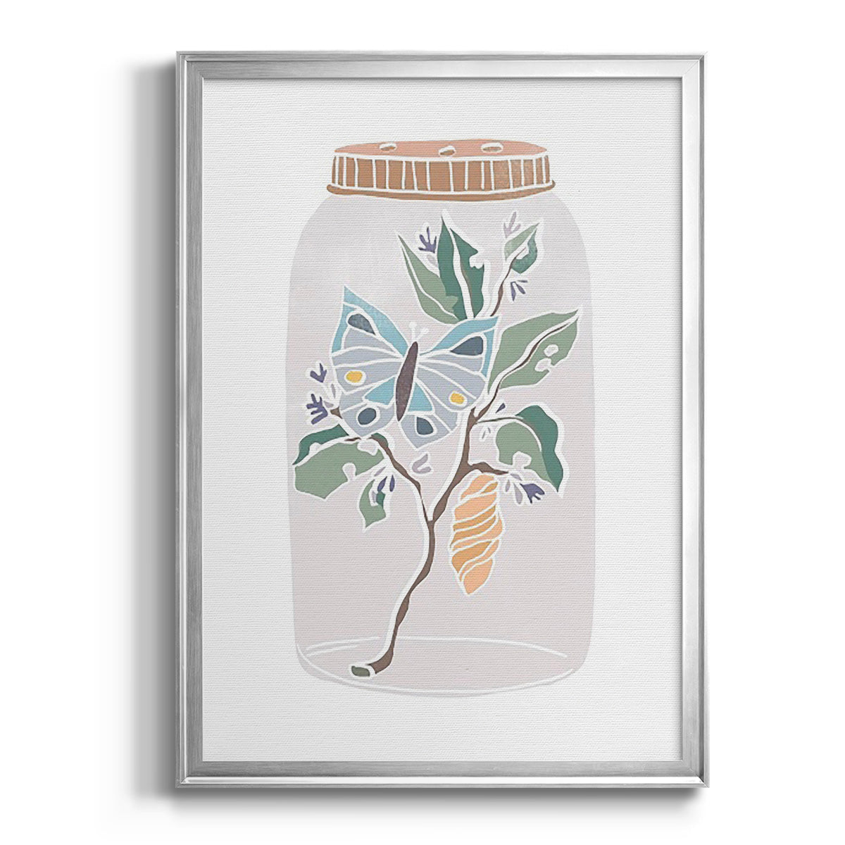 Nature Jar II - Modern Framed Canvas Print