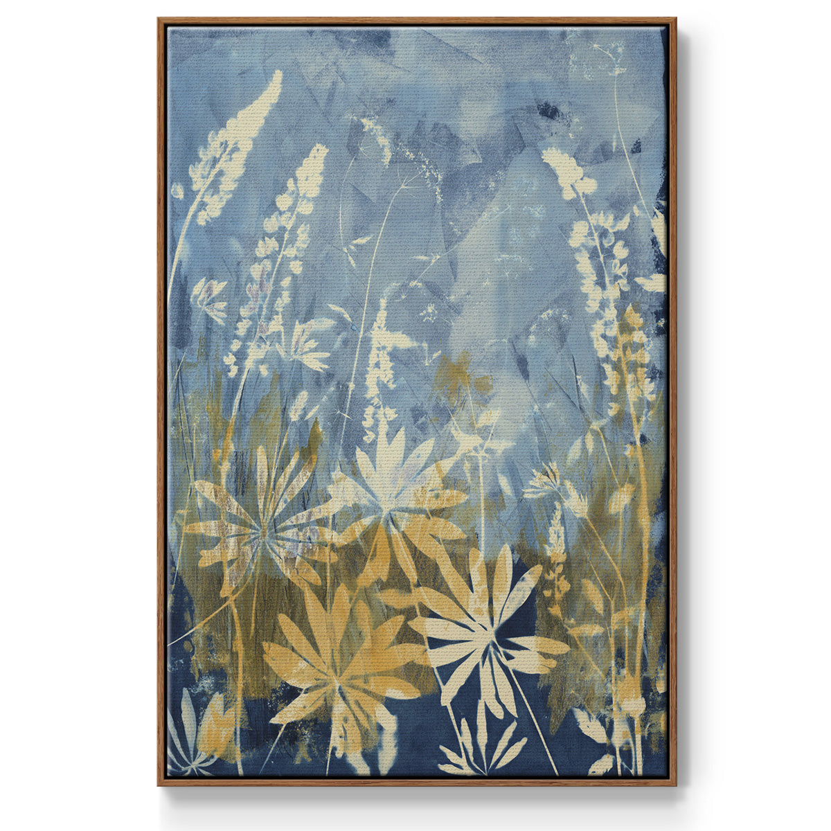 Wild Lupine Framed Premium Gallery Wrapped Canvas - Ready to Hang