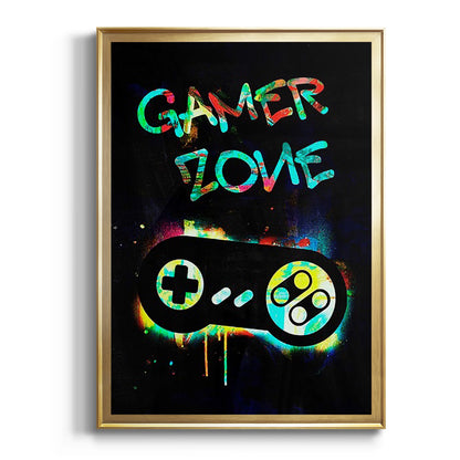 Gamer Tag IV - Modern Framed Canvas Print